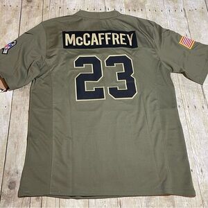 New #23 McCaffrey 49ers Salute Jersey Mens stitched